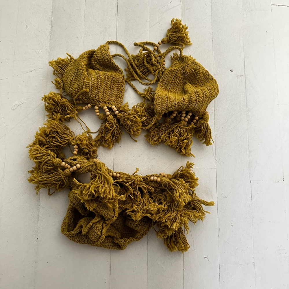 Yellow Tassel Bikini Set - Picture 3 of 3